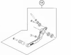 KTM/Husqvarna Remhendel Pedaal DUKE'94 58303060051